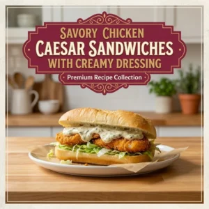 Savory Chicken Caesar Sandwiches with Creamy Dressing
