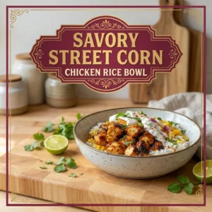 Savory Street Corn Chicken Rice Bowl