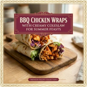 BBQ Chicken Wraps with Creamy Coleslaw for Summer Feasts