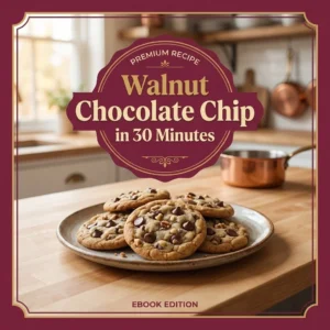 Walnut Chocolate Chip Cookies in 30 Minutes