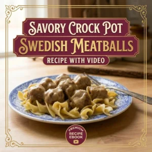 Savory Crock Pot Swedish Meatballs Recipe with Video