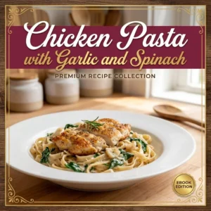 Chicken Pasta with Garlic and Spinach