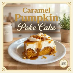 Caramel Pumpkin Poke Cake