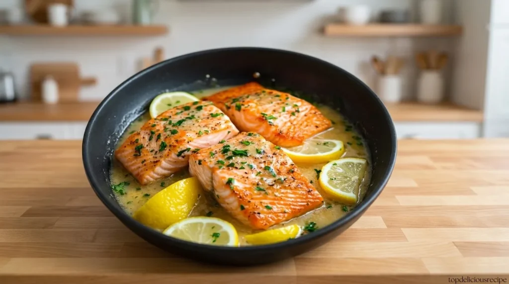 Pan-Seared Salmon with Lemon Butter - Top delicious recipe