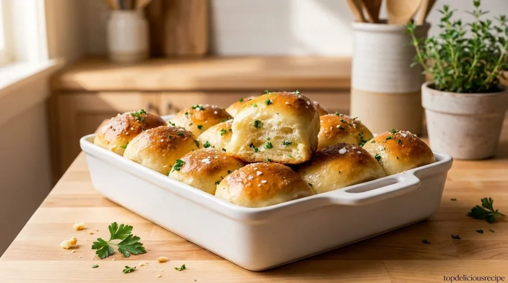 Easy Garlic Butter Bread Rolls Recipe - Top delicious recipe