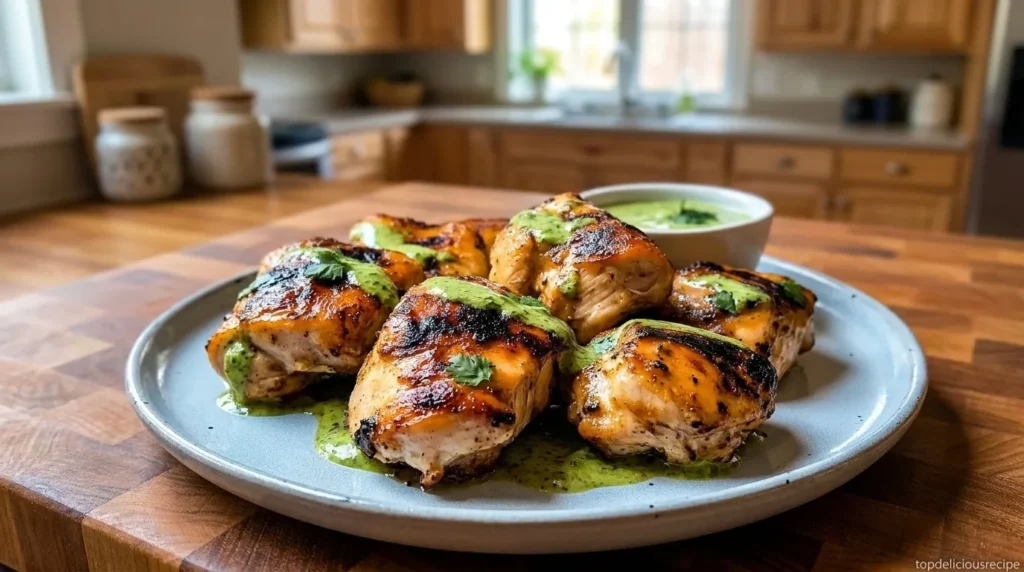 Peruvian Chicken with Creamy Green Sauce - Top delicious recipe