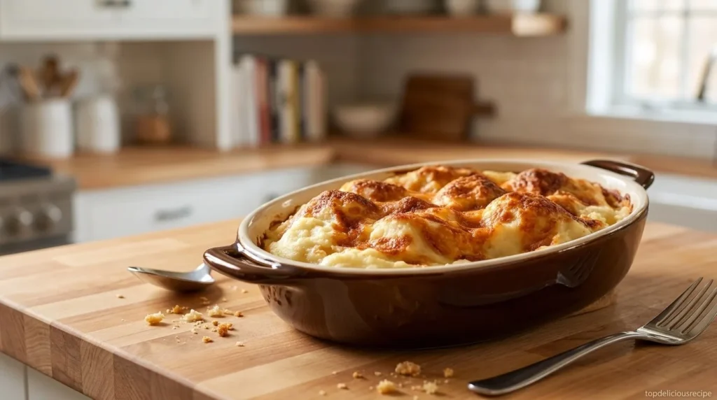 Mashed Potato Casserole with Crispy Chicken - Top delicious recipe