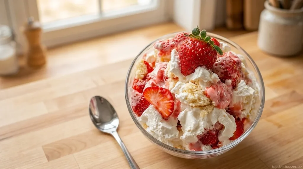 Strawberry Shortcake Fluff Salad - Top delicious recipe
