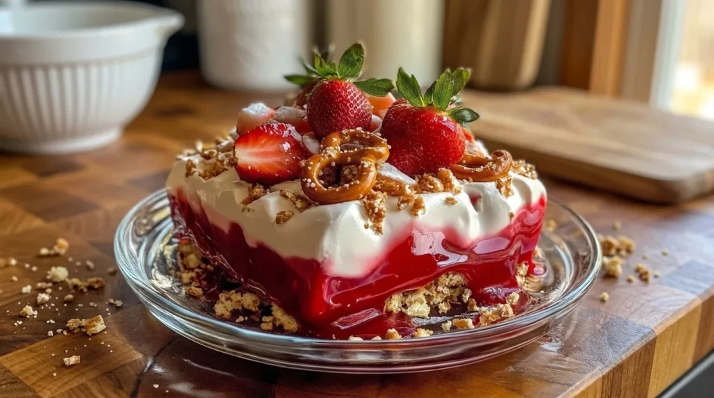 Easy Strawberry Pretzel Salad Recipe - Top delicious recipe