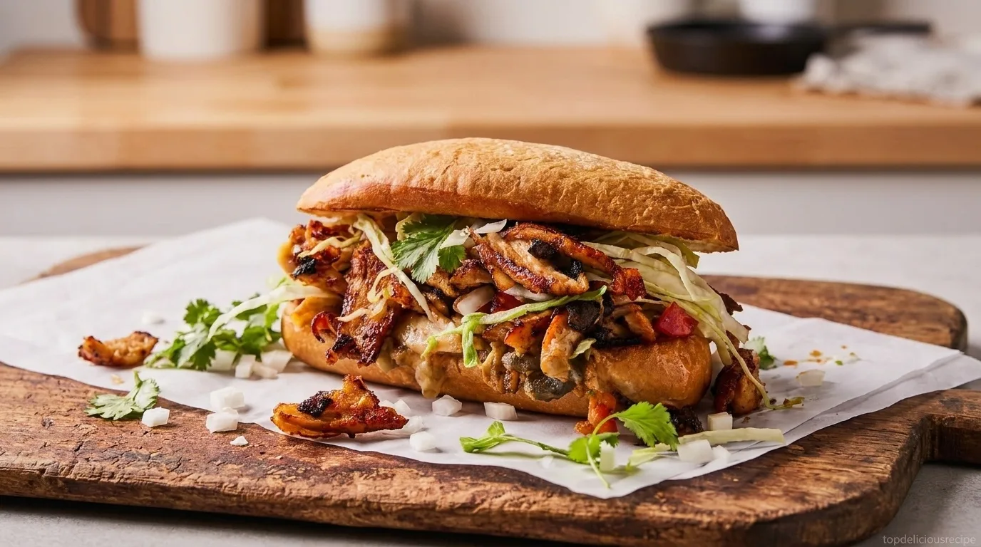 Loaded Chicken Torta: A Flavorful Mexican Delight - Top delicious recipe