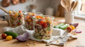 Protein-Packed Greek Salad with Chickpeas and Tuna Recipe - Top delicious recipe