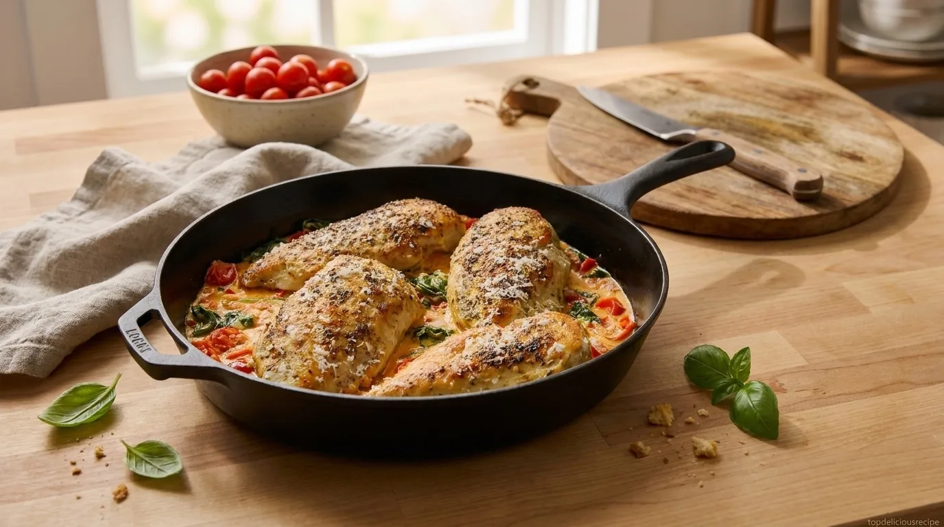 Easy Creamy Tuscan Chicken - Top delicious recipe