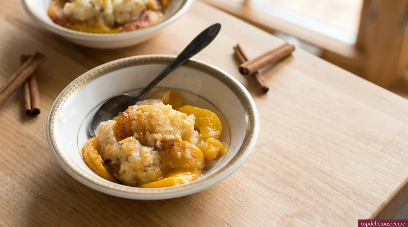 Flavorful Peach Cobbler - Top delicious recipe