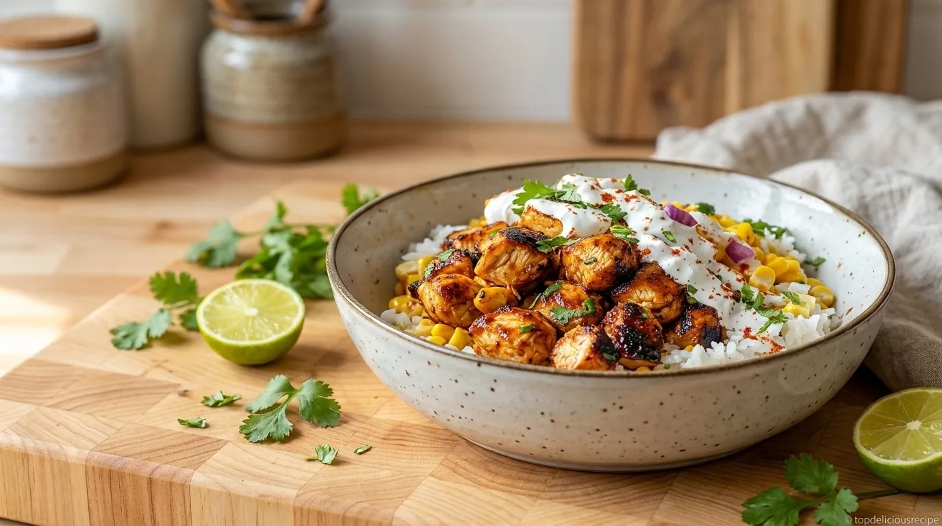 Perfect Irresistible Street Corn Chicken Rice Bowl Recipe - Top delicious recipe