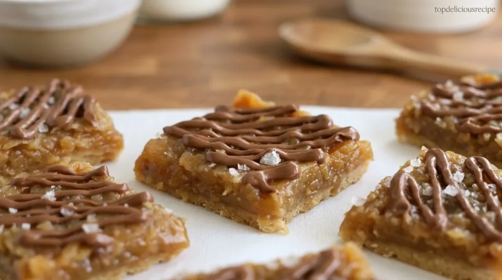 Quick Caramel Coconut Bars - Top delicious recipe