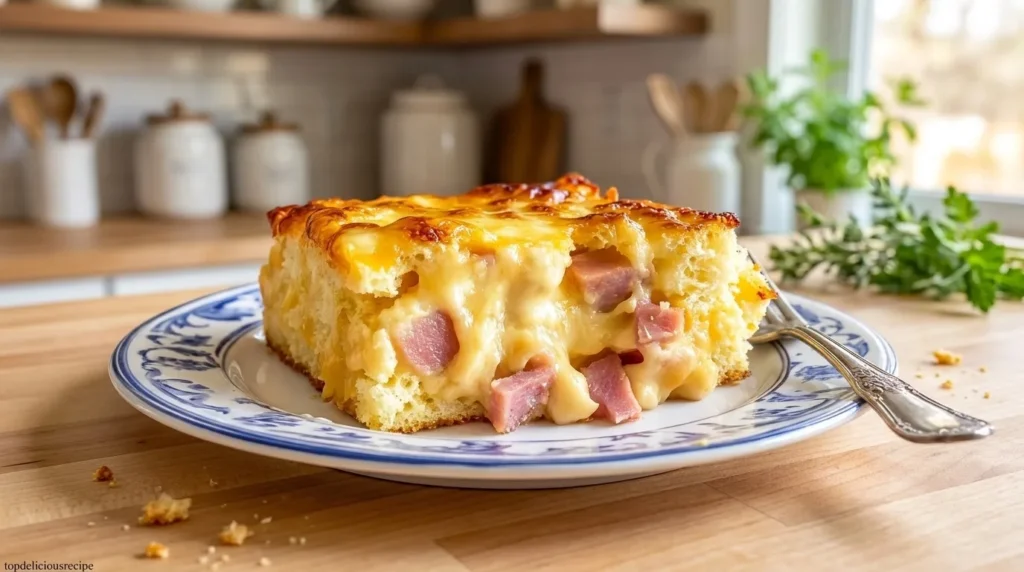 Homemade Irresistible Ham and Cheese Butter Swim Biscuits Recipe - Top delicious recipe