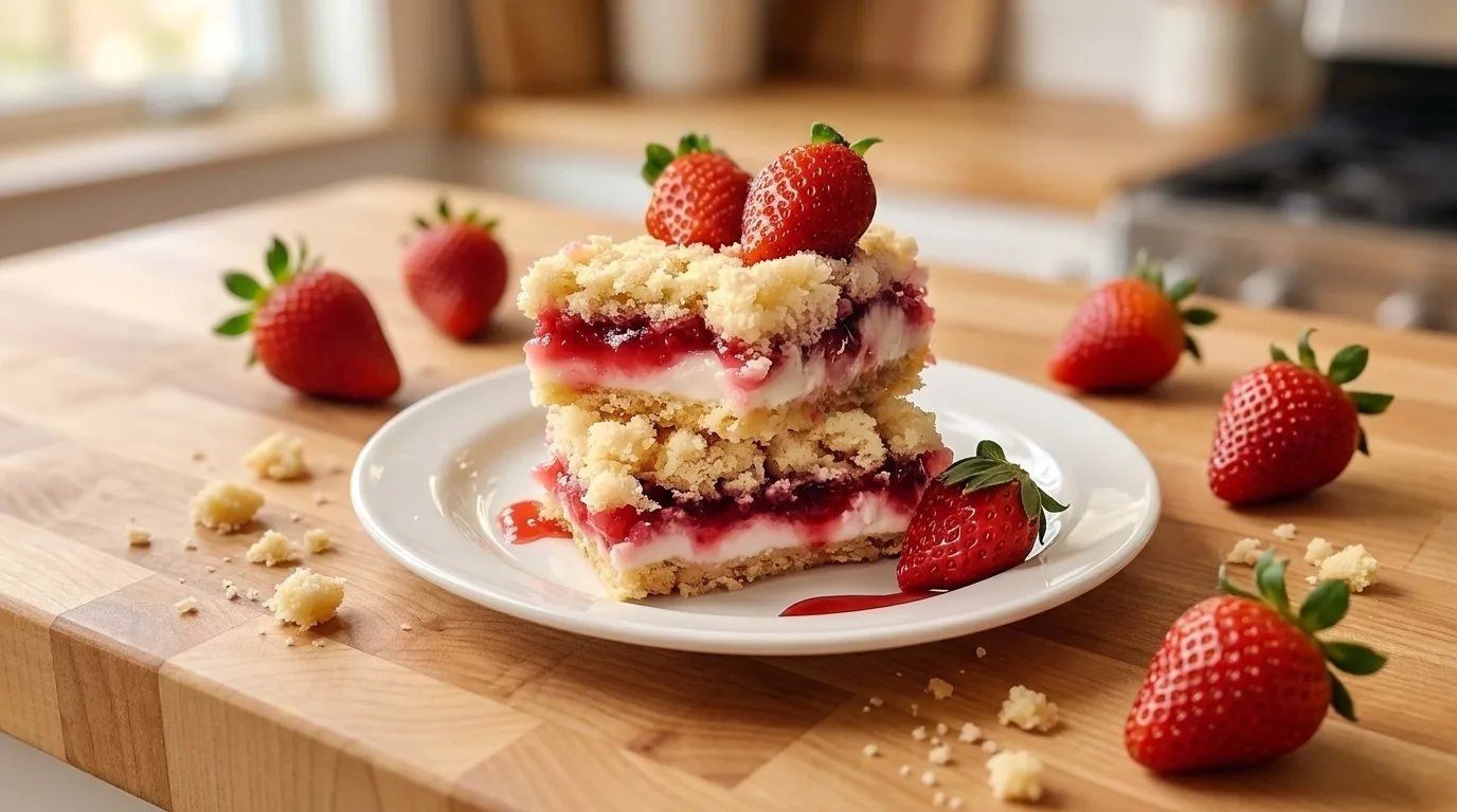 Delicious Irresistible Strawberry Shortcake Bars Recipe to Savor - Top delicious recipe
