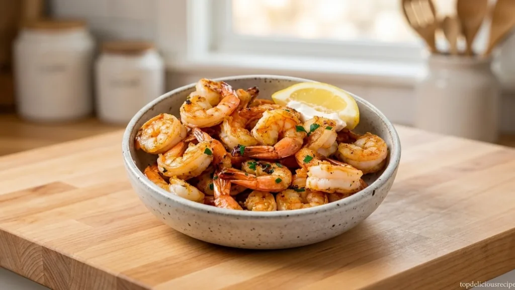 Crispy Garlic Butter Air Fryer Shrimp Recipe - Top Delicious Recipe