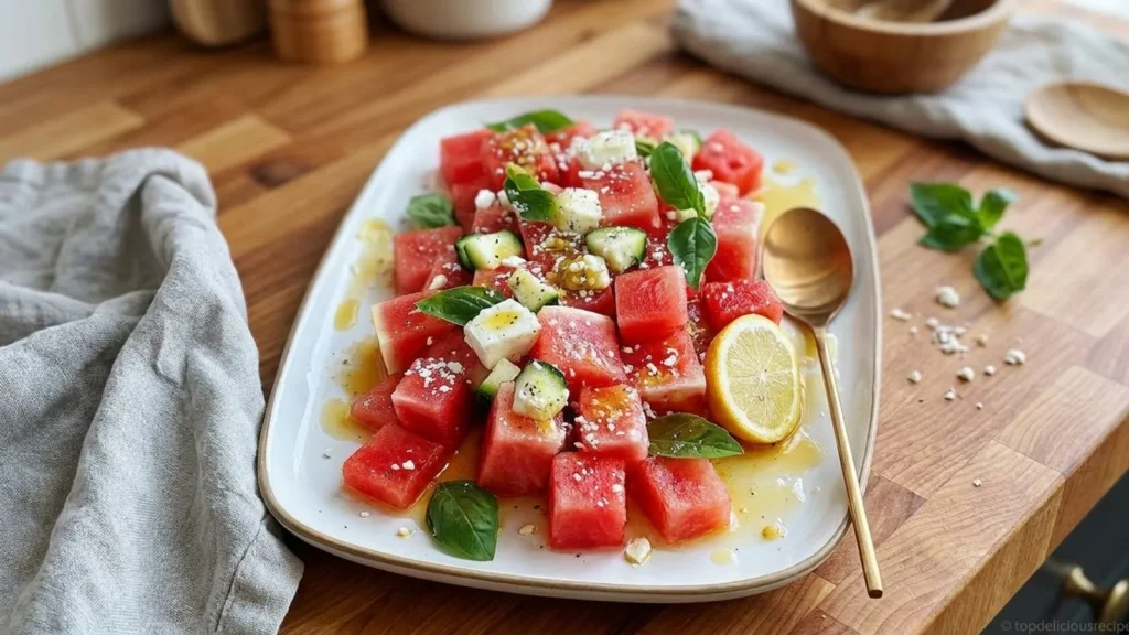Spicy Watermelon Salad for Summer Bliss - Top Delicious Recipe