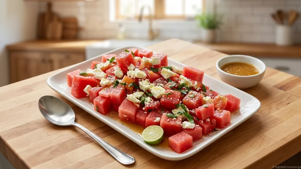The Best Irresistible Spicy Watermelon Salad – Refresh Your Summer! - Top Delicious Recipe