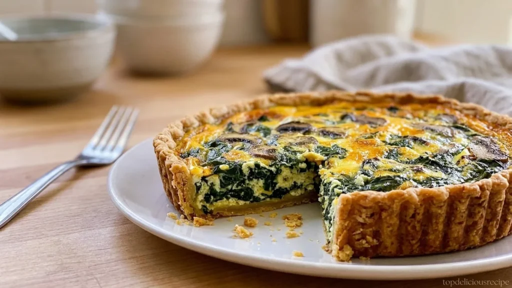 Spinach and Mushroom Quiche Recipe to Savor - Top Delicious Recipe