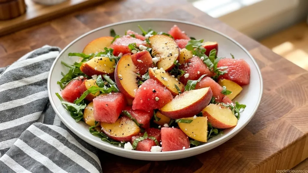 Peach Watermelon Salad for Summer Bliss - Top Delicious Recipe