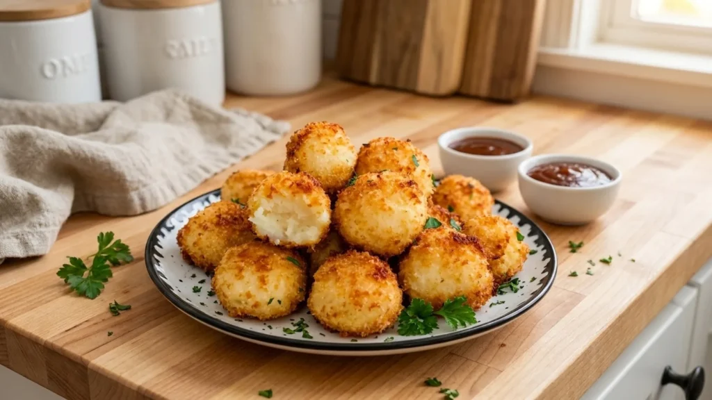 Air Fryer Cheesy Mashed Potato Balls Recipe: Crispy Delight - Top Delicious Recipe