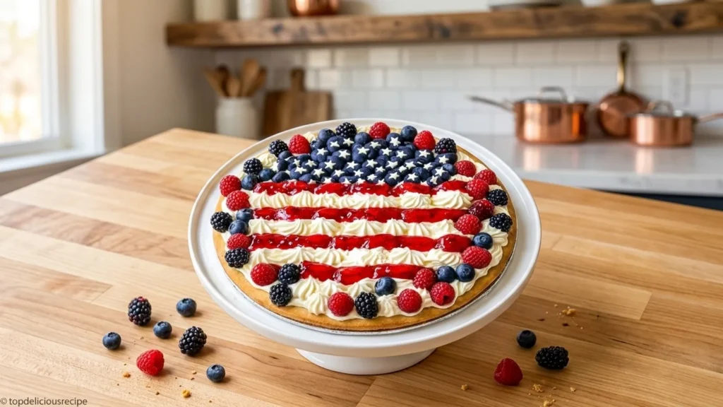 Patriotic Berry Fruit Pizza Dessert: A Festive Delight - Top Delicious Recipe
