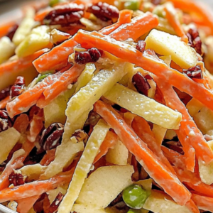 Carrot Apple and Walnut Salad