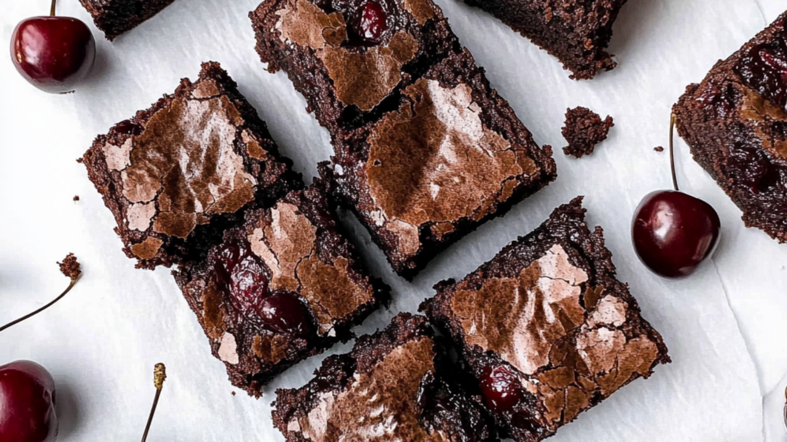 Roasted Cherry Brownies