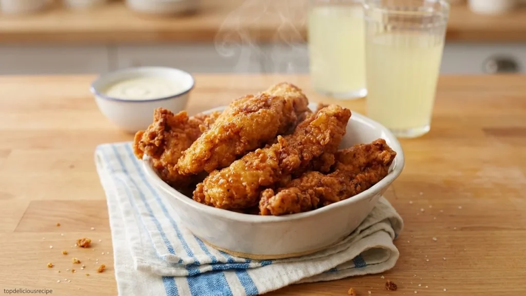 Buttermilk Fried Chicken Tenders with a Crispy Twist