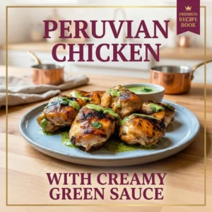 Peruvian Chicken with Creamy Green Sauce