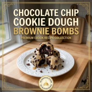 Chocolate Chip Cookie Dough Brownie Bombs