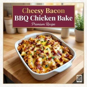 Cheesy Bacon BBQ Chicken Bake
