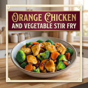 Orange Chicken and Vegetable Stir Fry