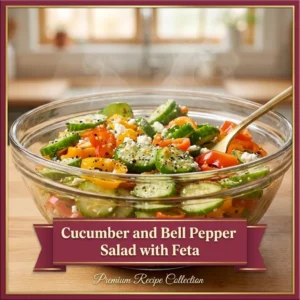 Cucumber and Bell Pepper Salad with Feta