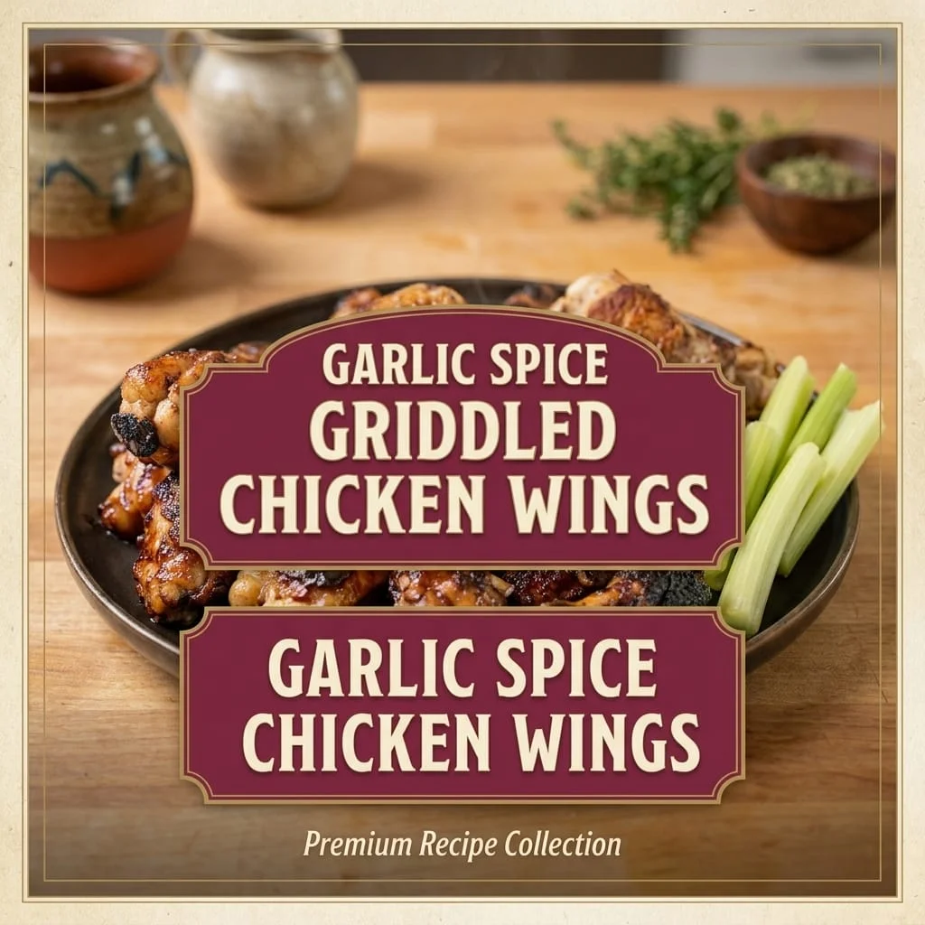 Garlic Spice Griddled Chicken Wings